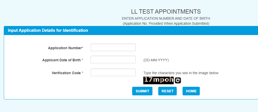 How to Apply Driving Licence in AP001 Adilabad RTO 