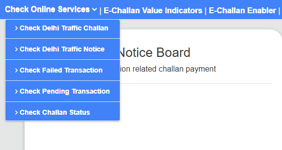 Mizoram MZ Traffic Challan Status, E Challan Online Payment