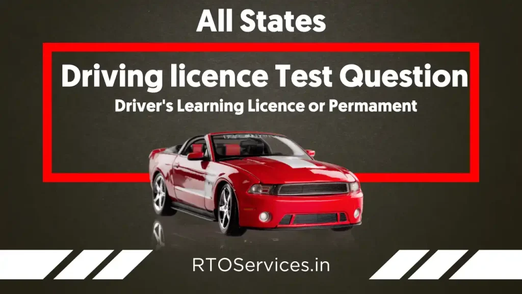Learning Licence Test Questions