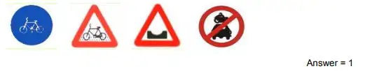 Which Sign denotes "Compulsory Cycle Track" ?