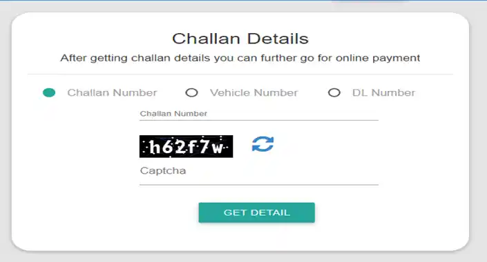 How to check my vehicle e-challan online