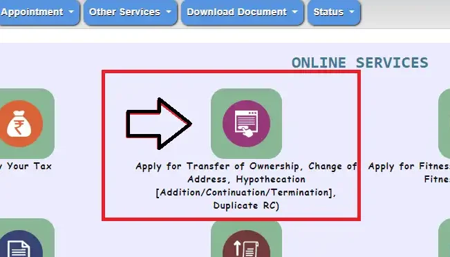 Vehicle Ownership Transfer Online Meerut