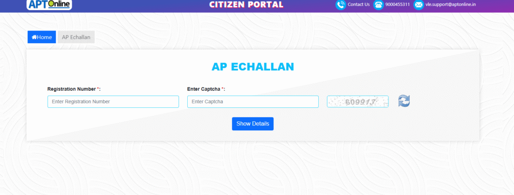 Pay Andhra Pradesh Challan Online