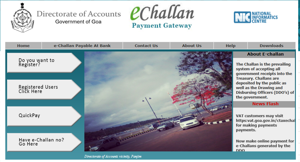 Pay Goa Traffic Challan Online and Offline