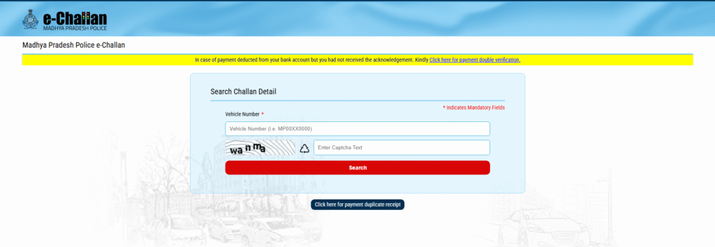 Pay Madhya Pradesh Traffic Challan Online and Offline