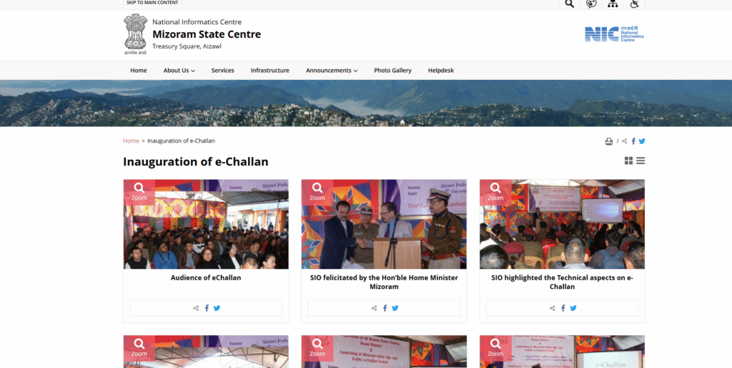 Pay Mizoram Traffic Challan Online and Offline